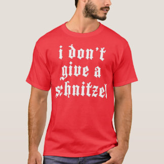 Ik geef geen Schnitzel Duitse grappige Oktoberfest T-shirt