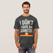 Ik geef geen Schnitzel Funny Duits voor T-shirt (Voorkant volledig)