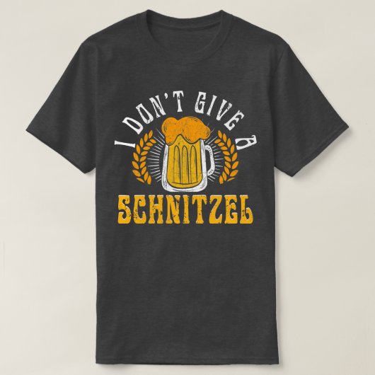Ik geef geen schnitzel Grappig Duits 2 T-shirt (Design voorkant)