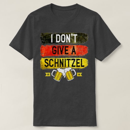 Ik geef geen Schnitzel Oktoberfest Beer Festival T-shirt (Design voorkant)