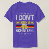Ik geef geen Schnitzel Oktoberfest Duitse vlag F T-shirt (Design voorkant)