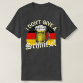 Ik geef geen Schnitzel Oktoberfest Duitsland vlag T-shirt (Design voorkant)