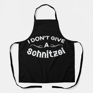 Ik geef geen Schnitzel-shirt Schort