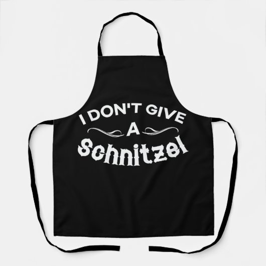 Ik geef geen Schnitzel-shirt Schort (Voorkant)