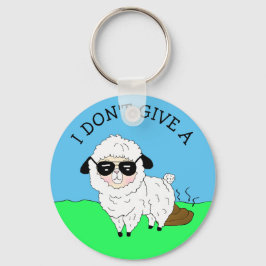 Ik geef geen ... Sheep Funny Sarcastic Humor Sleutelhanger