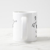 Ik geef geen Sip Jumbo Mok (Achterkant)