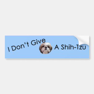 Ik geef geen sjiitische Tzu Bumpersticker