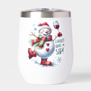 Ik geef geen slok grappige sneeuwpop gepersonalise