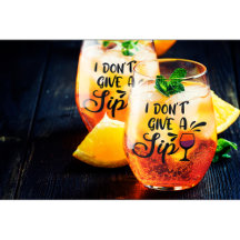 Ik geef geen slok wijnglas