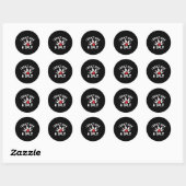Ik geef geen split - Bowler bowling Ronde Sticker (Vel)