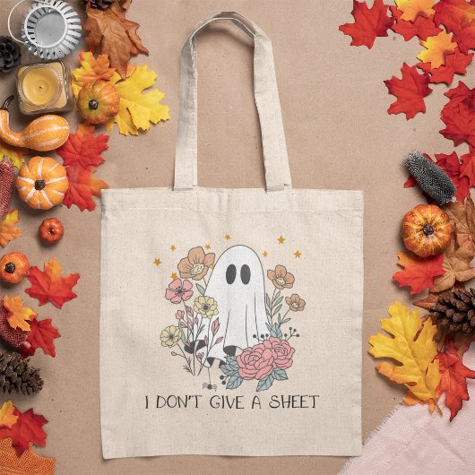 Ik geef geen vel Halloween Tote Bag