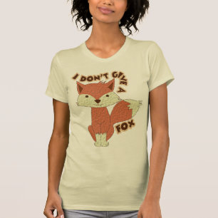 Ik geef geen vos t-shirt