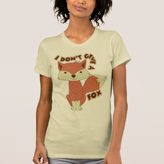 Ik geef geen vos t-shirt (Voorkant)