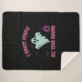 Ik geef het hele jaar door mensen sherpa deken (Voorkant (horizontaal))