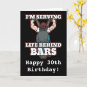 Ik geef het leven achter bars-fietsers kaart (Gele Bloem)