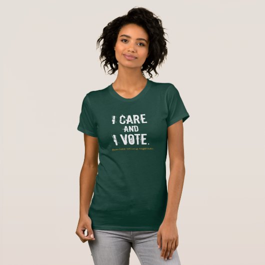Ik geef het t-shirt van de vrouw" (Voorkant volledig)