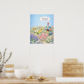 Ik Geef Je Alles – Bloemrijke Robot Poster (Keuken)