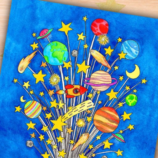 Ik geef je de maan en het sterren briefkaart