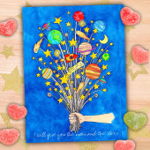 Ik geef je de maan en het sterren briefkaart