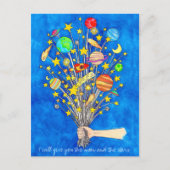 Ik geef je de maan en het sterren briefkaart (Voorkant)