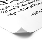 Ik geef je de rest van de Bijbel Verse Christelijk Poster (Hoek)