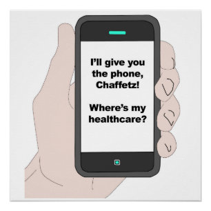 Ik geef je de telefoon, waar is mijn gezondheidszo poster