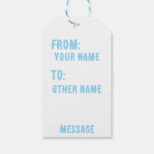 Ik geef je een Peace Gift Label Cadeaulabel (Achterkant)