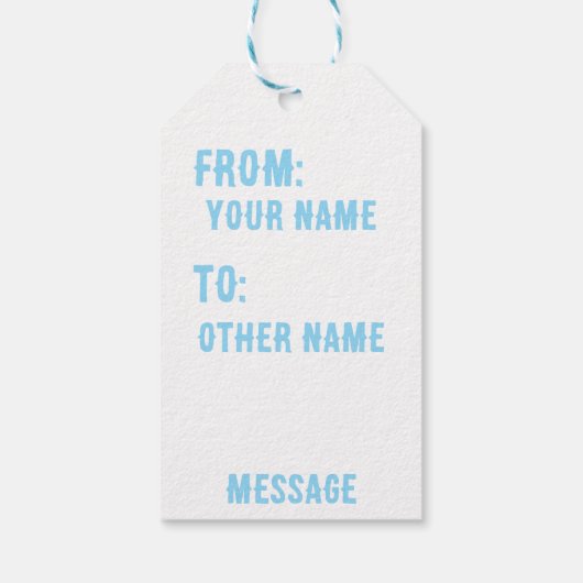 Ik geef je een Peace Gift Label Cadeaulabel (Achterkant)