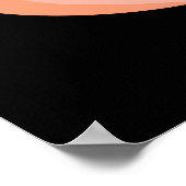 Ik geef je grappige peach pun Dark BG Poster (Hoek)