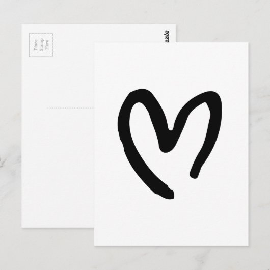 Ik geef je hart briefkaart (Voorkant / Achterkant)