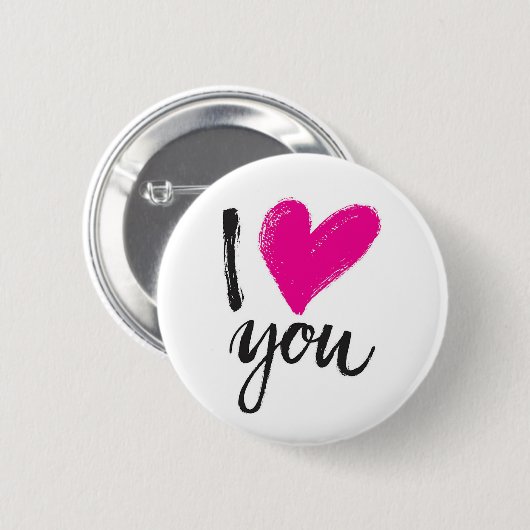 Ik geef je hart ronde button 5,7 cm (Voorkant /achterkant)