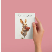 Ik geef je mijn hart feestdagenkaart