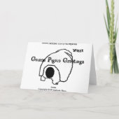 Ik geef je mijn hart Wenskaart Feestdagen Kaart (Achterkant)