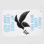 Ik geef je mijn vrede golfhanddoek (Horizontaal)