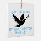 Ik geef je mijn vrede keramisch ornament (Rechts)