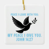 Ik geef je mijn vrede keramisch ornament (Voorkant)