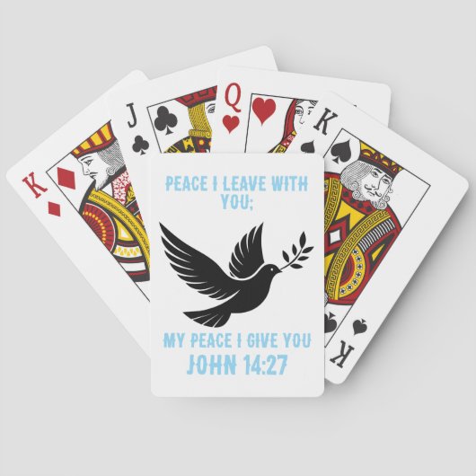 Ik geef je mijn vrede pokerkaarten (Achterkant)