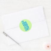Ik geef je op voor Lent Ronde Sticker (Envelop)