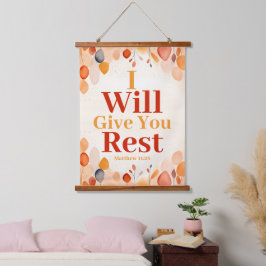 Ik geef je rust Boho Christelijke muur Hangend Wandkleed