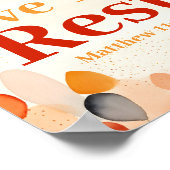 Ik geef je rust Boho Christelijke muurkunst print (Hoek)