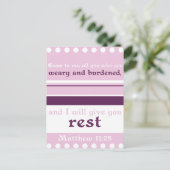 Ik geef je rust briefkaart (Staand voorkant)