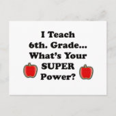 Ik geef les 6th. Graad Briefkaart (Voorkant)