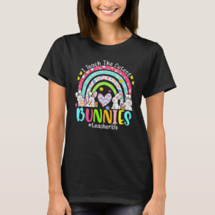 Ik geef les aan de cutest Bunnies leraar leven Bun T-shirt
