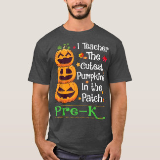 Ik geef les aan de Cutest Pumpkin Pre-k leraar Hal T-shirt
