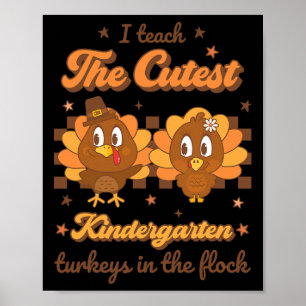 Ik geef les aan de meest gangbare kleuterkalkoenen poster