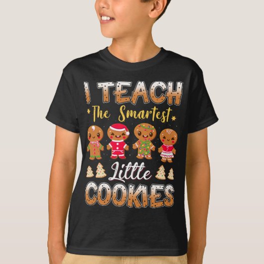 Ik geef les aan de Smart Cookies Gingerbread Xmas  T-shirt (Voorkant)