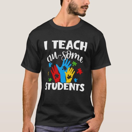 Ik geef les aan enkele studenten Autisme Bewustzij T-shirt (Voorkant)