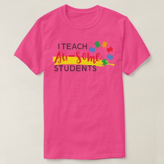 ik geef les aan studenten t-shirt (Design voorkant)