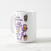 Ik geef les, dus ik drink koffie koffiemok (Voorkant links)