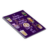 Ik geef les, dus ik drink koffie notitieboek (Rechterzijde)